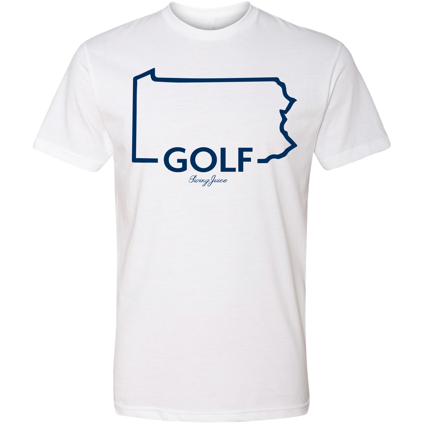 Golf Pennsylvania Unisex T-Shirt by SwingJuice LLC