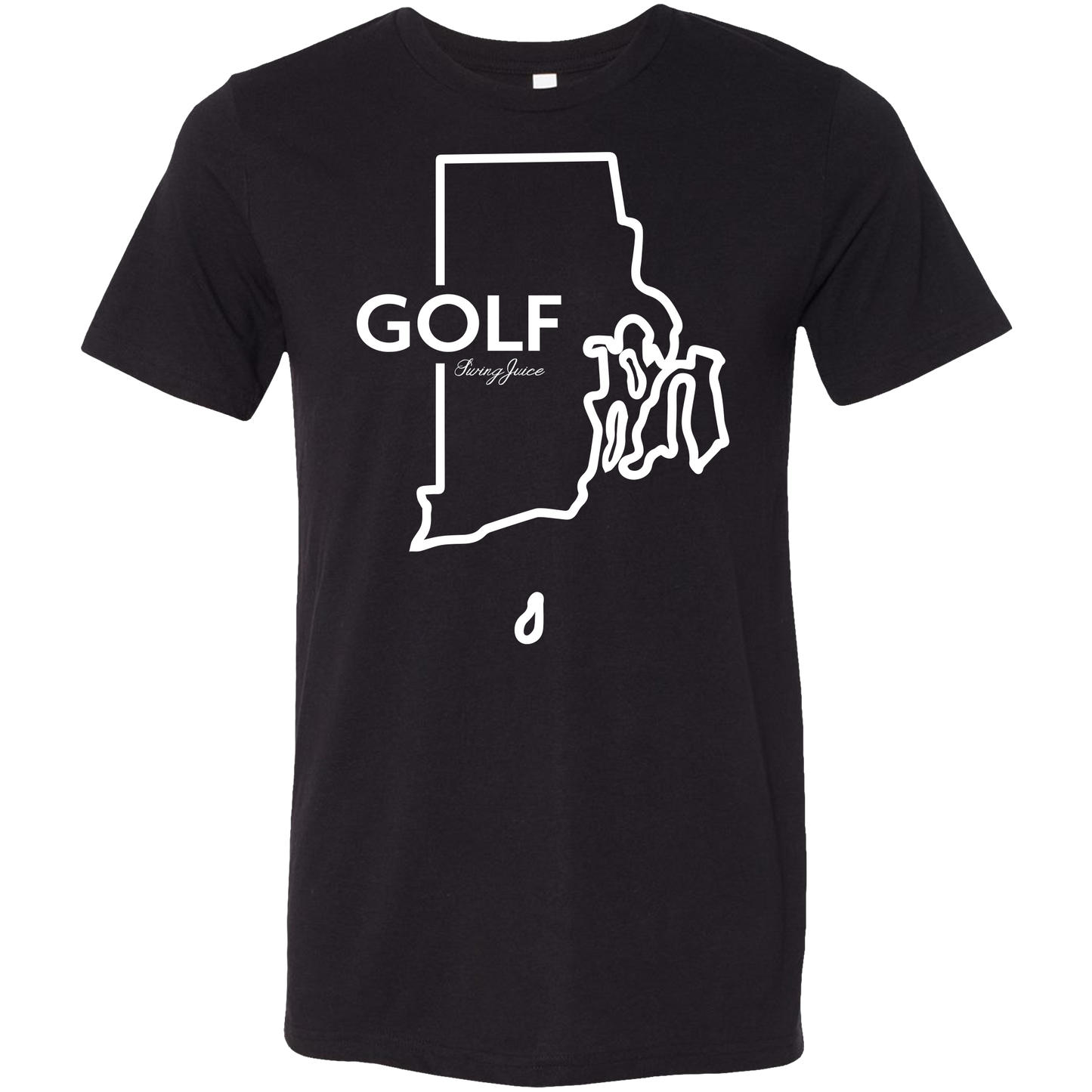 Golf Rhode Island Unisex T-Shirt by SwingJuice LLC