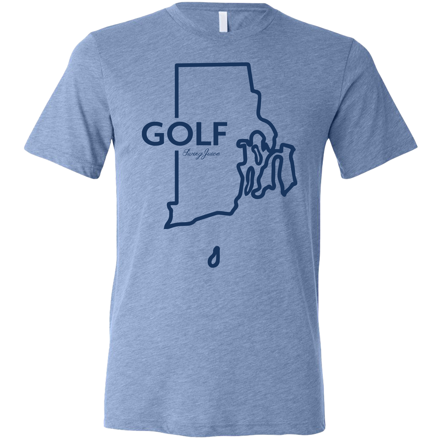 Golf Rhode Island Unisex T-Shirt by SwingJuice LLC