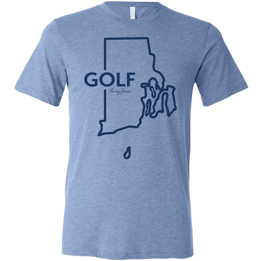 Golf Rhode Island Unisex T-Shirt by SwingJuice LLC