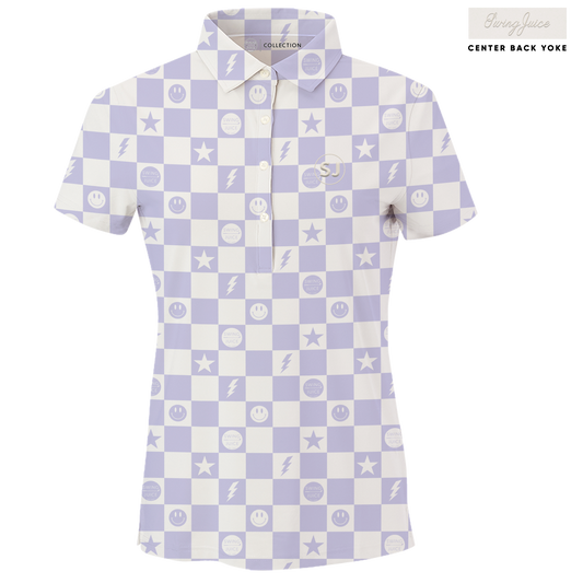 Golf Smiley Women's Polo by SwingJuice LLC