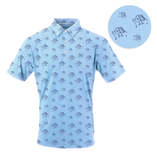 Golf & Tacos Men's Polo by SwingJuice LLC