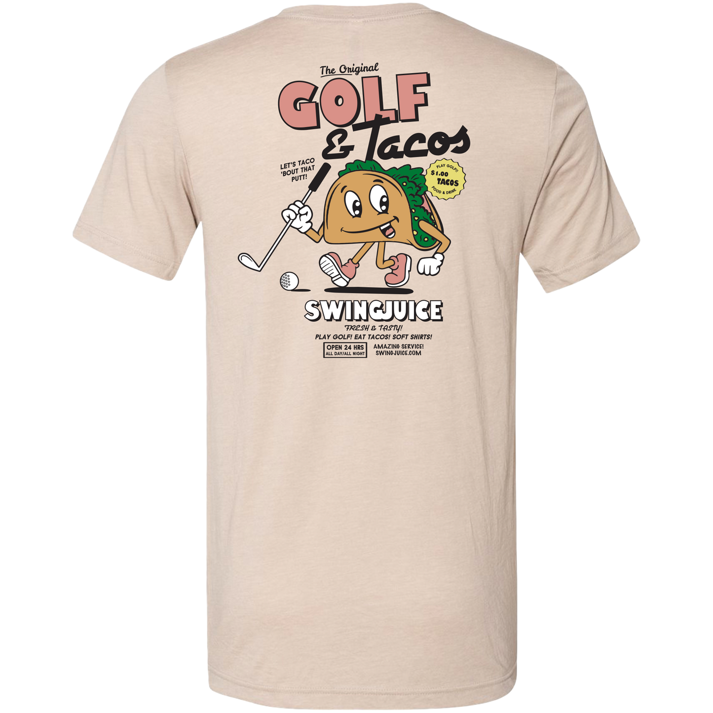 Golf & Tacos The Sequel Unisex T-Shirt by SwingJuice LLC