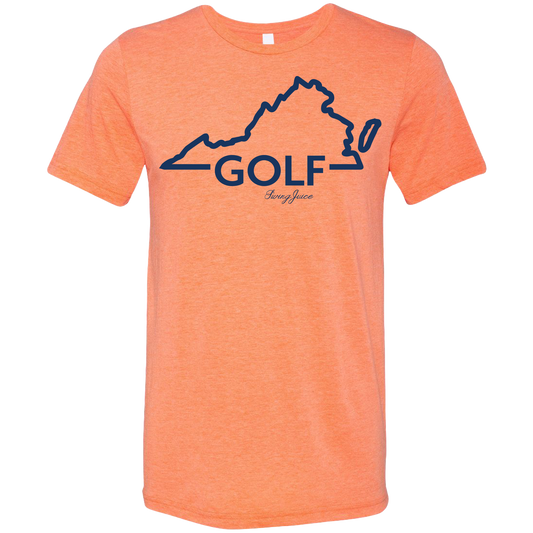 Golf Virginia Unisex T-Shirt by SwingJuice LLC