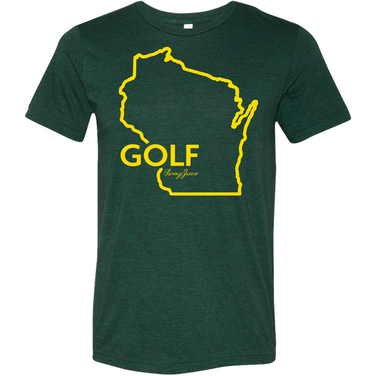 Golf Wisconsin Unisex T-Shirt by SwingJuice LLC