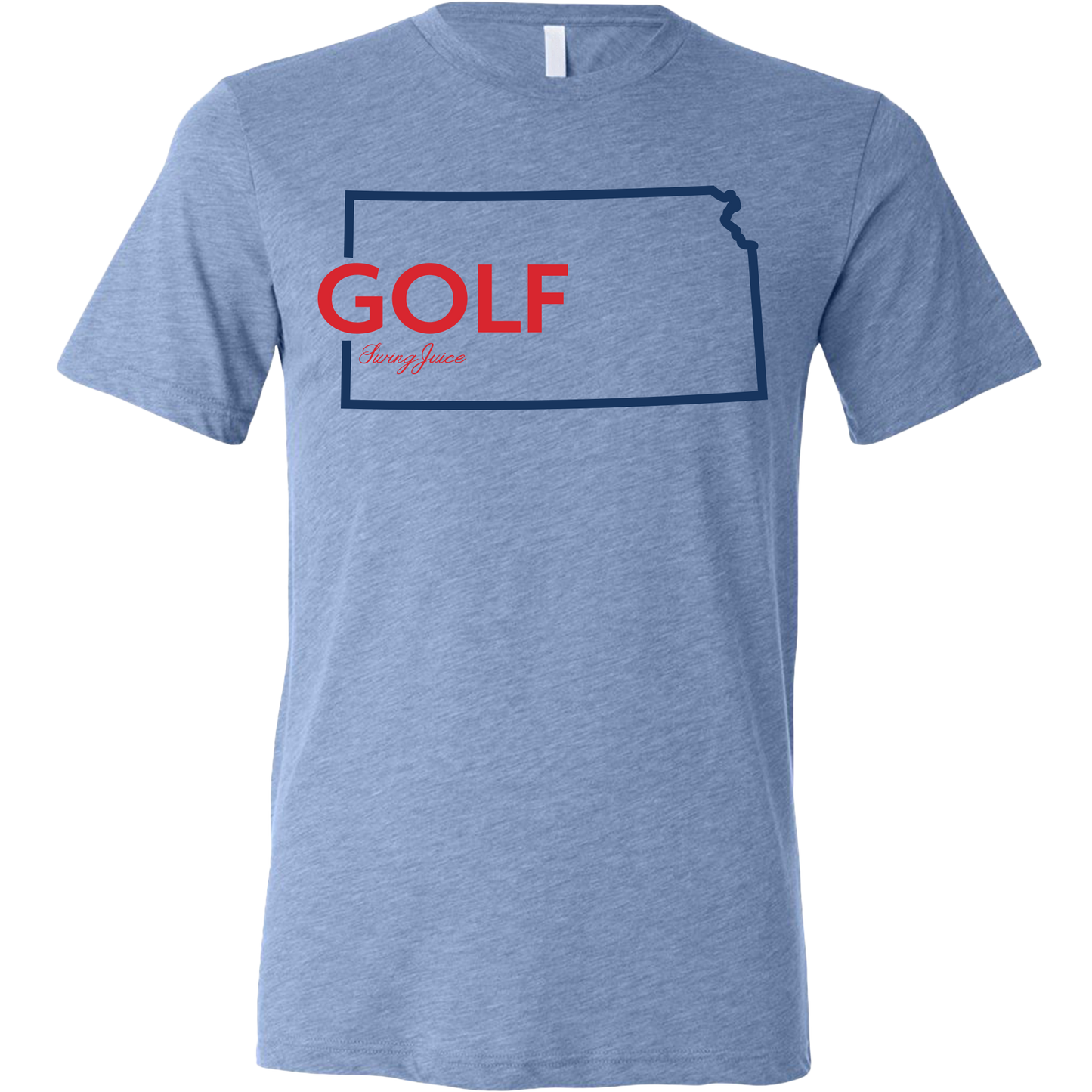 Golf Kansas Unisex T-Shirt by SwingJuice LLC