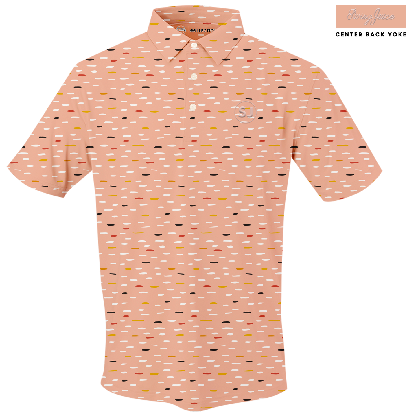 Golf Mid Century Nostalgia Men's Polo by SwingJuice LLC