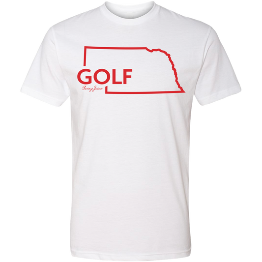 Golf Nebraska Unisex T-Shirt by SwingJuice LLC