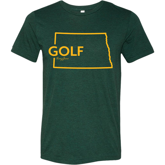 Golf North Dakota Unisex T-Shirt by SwingJuice LLC