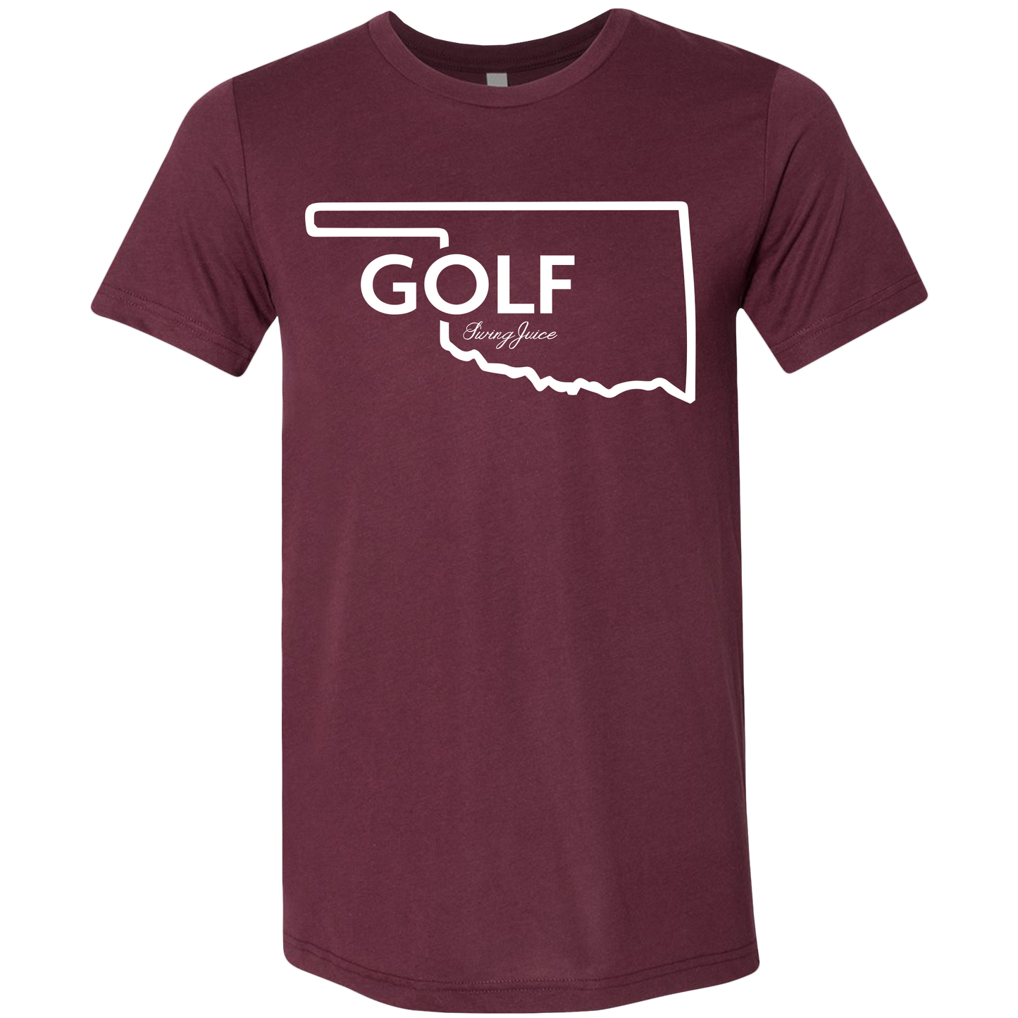 Golf Oklahoma Unisex T-Shirt by SwingJuice LLC