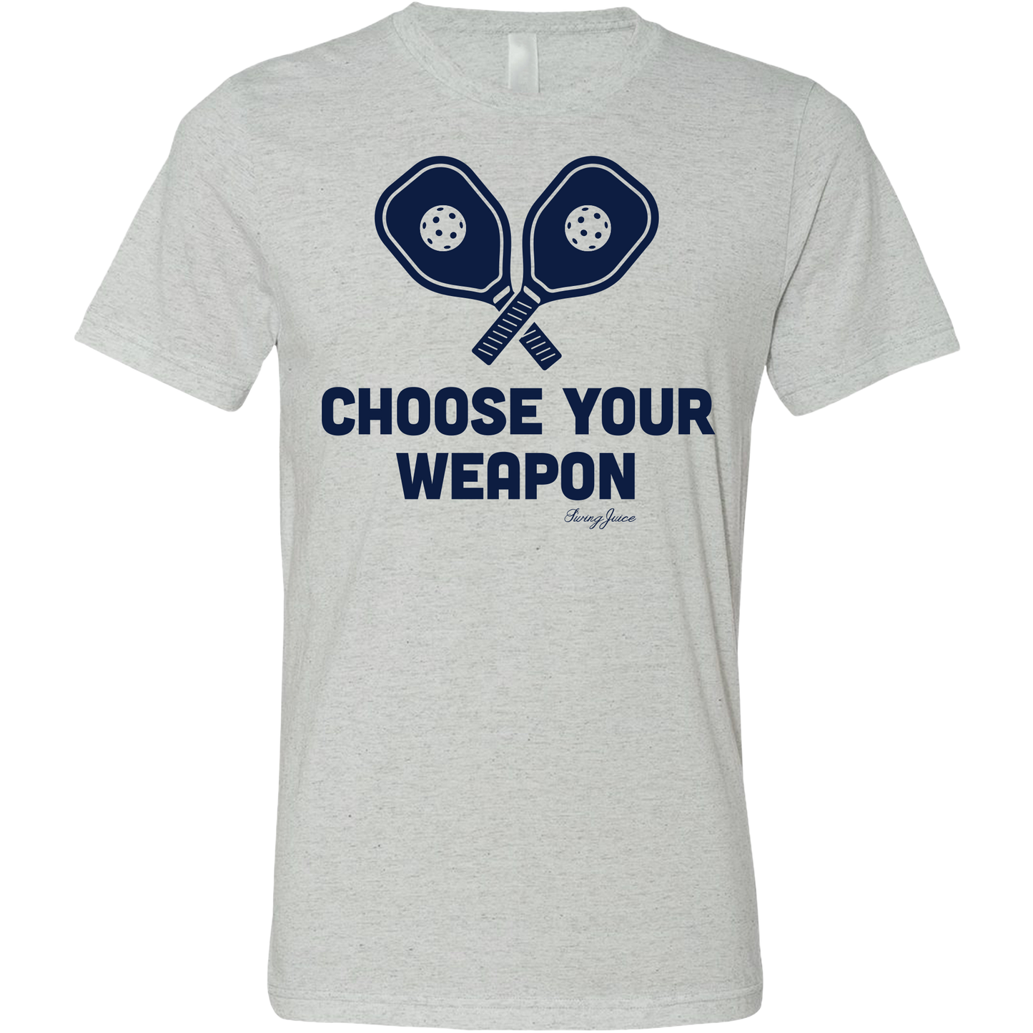 Pickleball Choose Your Weapon Unisex T-Shirt by SwingJuice LLC