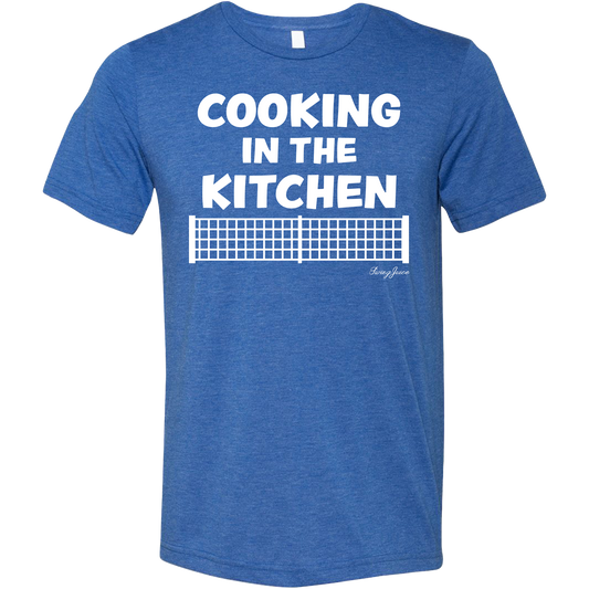 Pickleball Cooking In The Kitchen Unisex T-Shirt by SwingJuice LLC