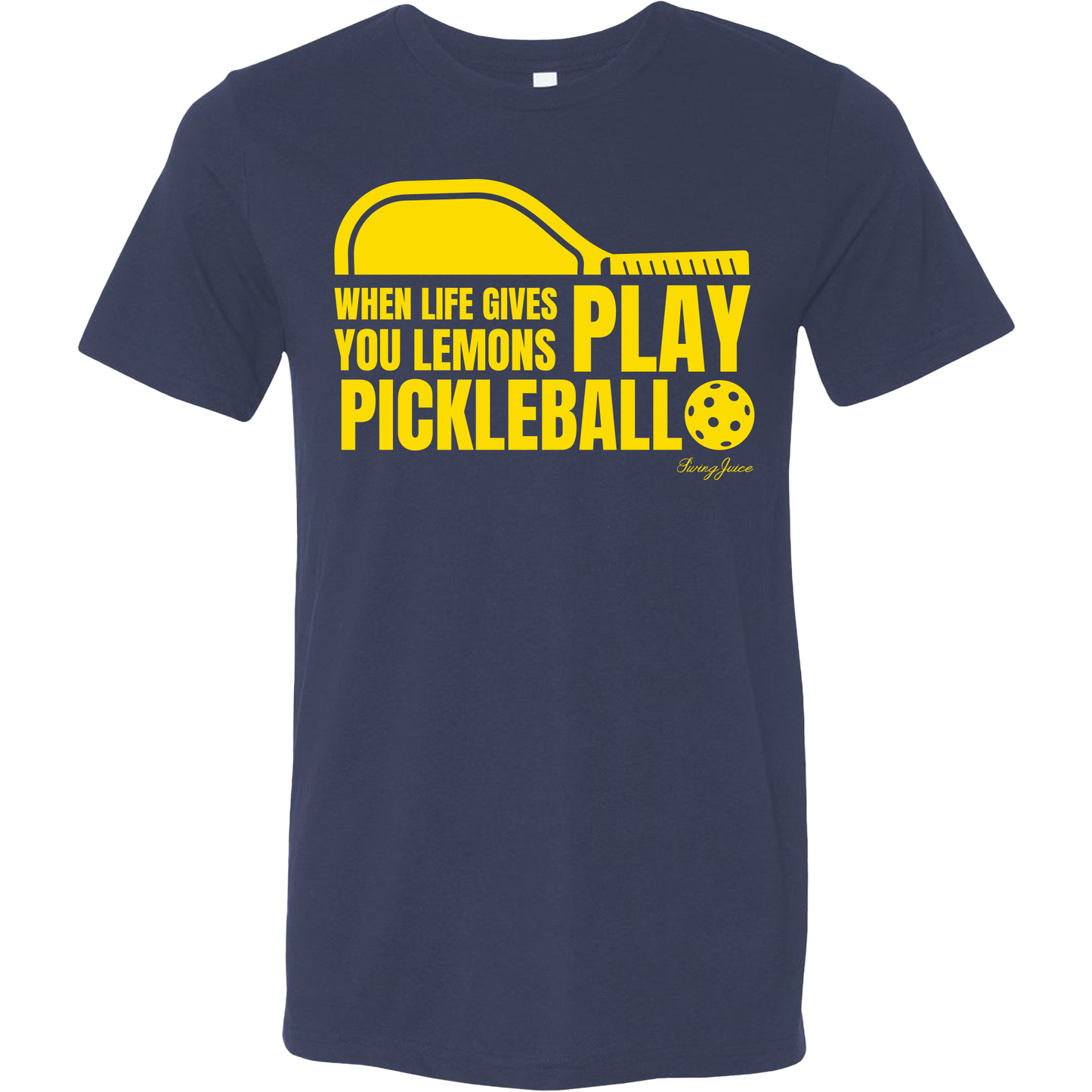 Pickleball When Life Gives You Lemons Unisex T-Shirt by SwingJuice LLC