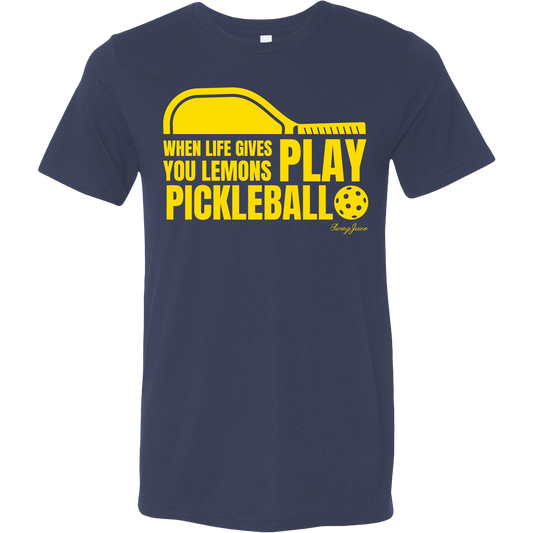 Pickleball When Life Gives You Lemons Unisex T-Shirt by SwingJuice LLC