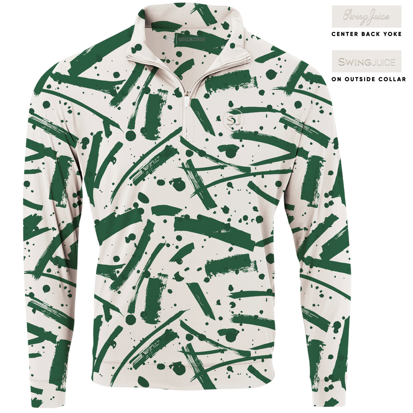 Golf Pollock Men's Quarter Zip by SwingJuice LLC