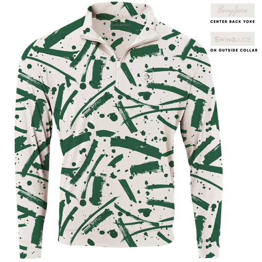 Golf Pollock Men's Quarter Zip by SwingJuice LLC