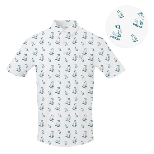 Golf Press Men's Polo by SwingJuice LLC