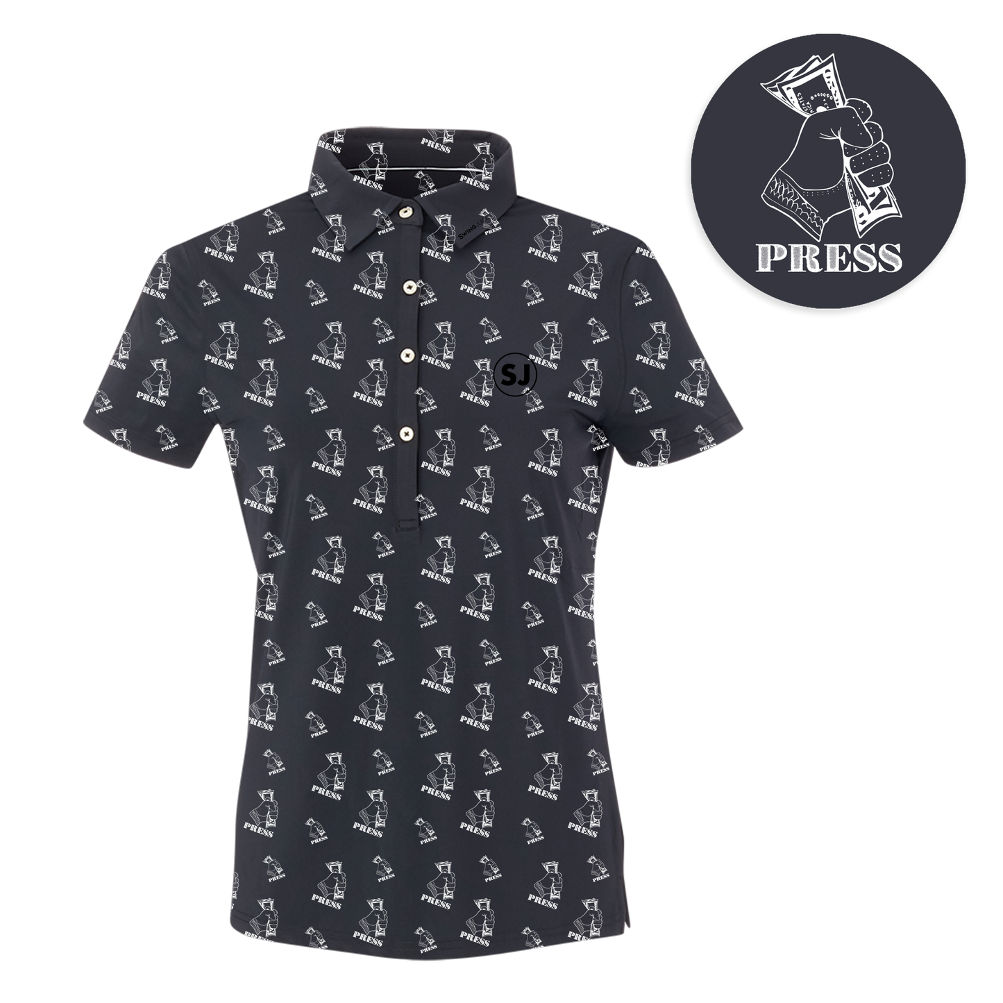 Golf Press Women's Polo by SwingJuice LLC