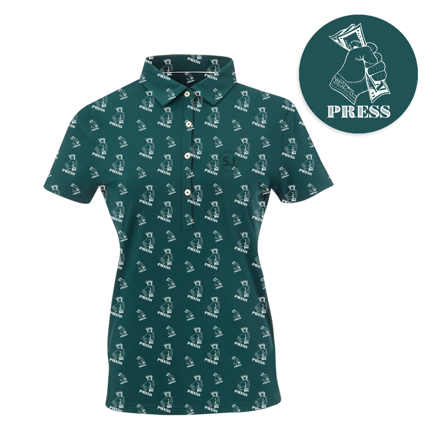 Golf Press Women's Polo by SwingJuice LLC