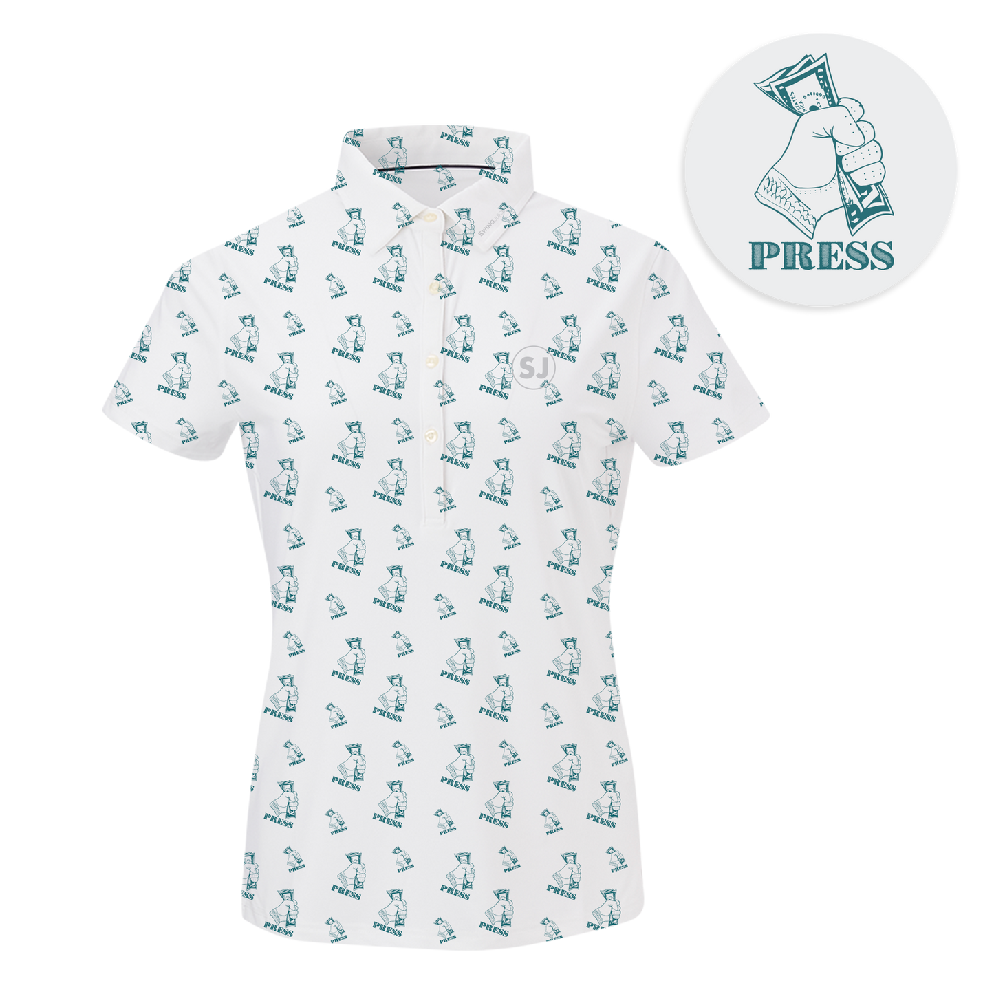 Golf Press Women's Polo by SwingJuice LLC