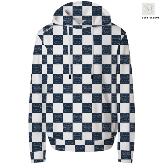 Golf SJ Checkerboard Men's Performance Hoodie by SwingJuice LLC