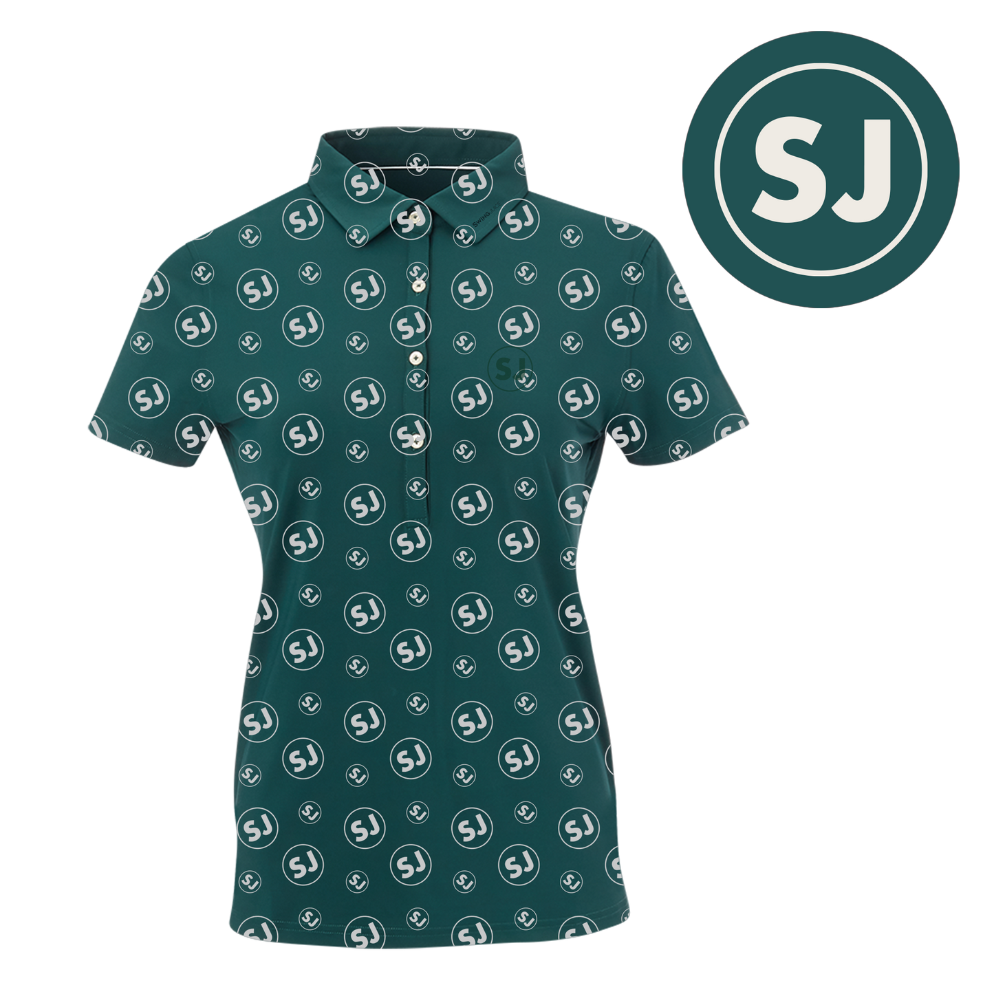 Golf Circle SJ Women's Polo by SwingJuice LLC