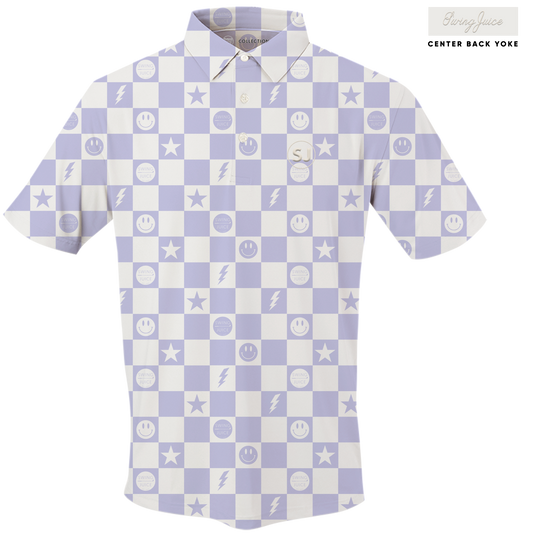 Golf Smiley Men's Polo by SwingJuice LLC