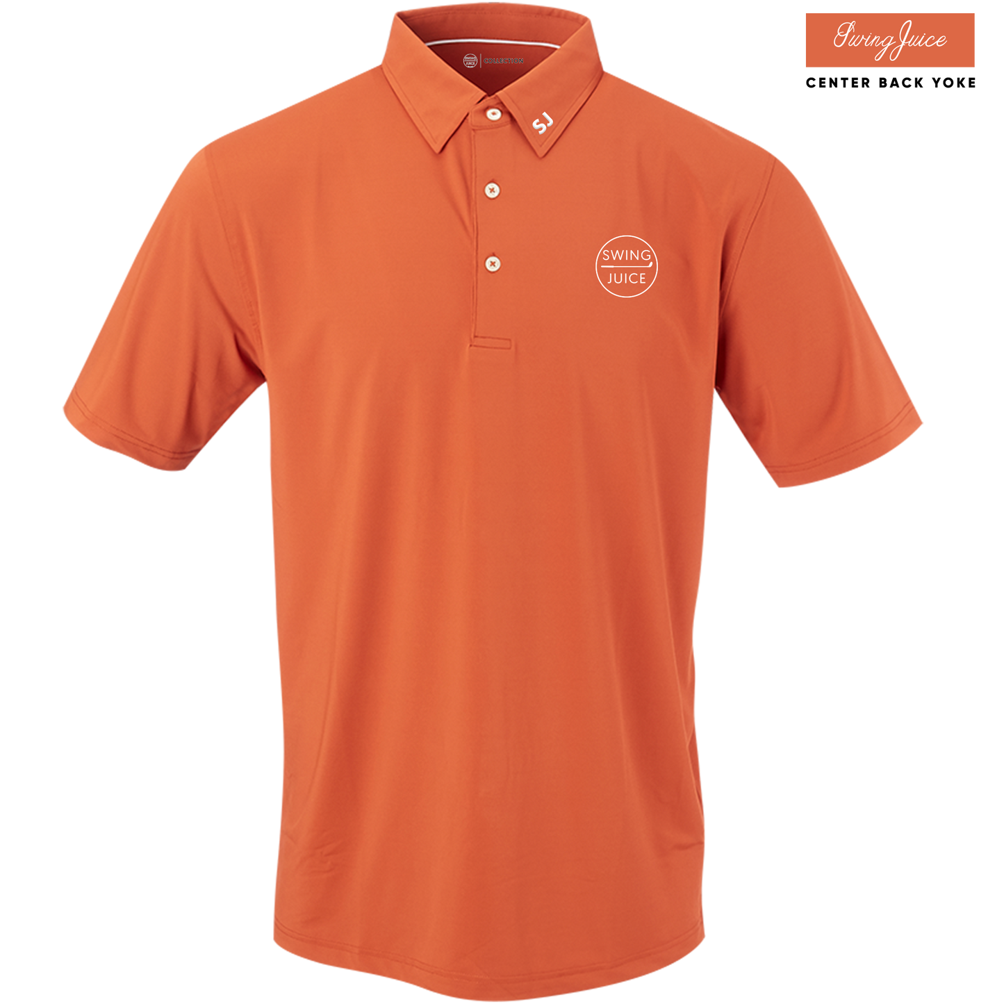 Golf Retro Men's Polo Burnt Orange by SwingJuice LLC