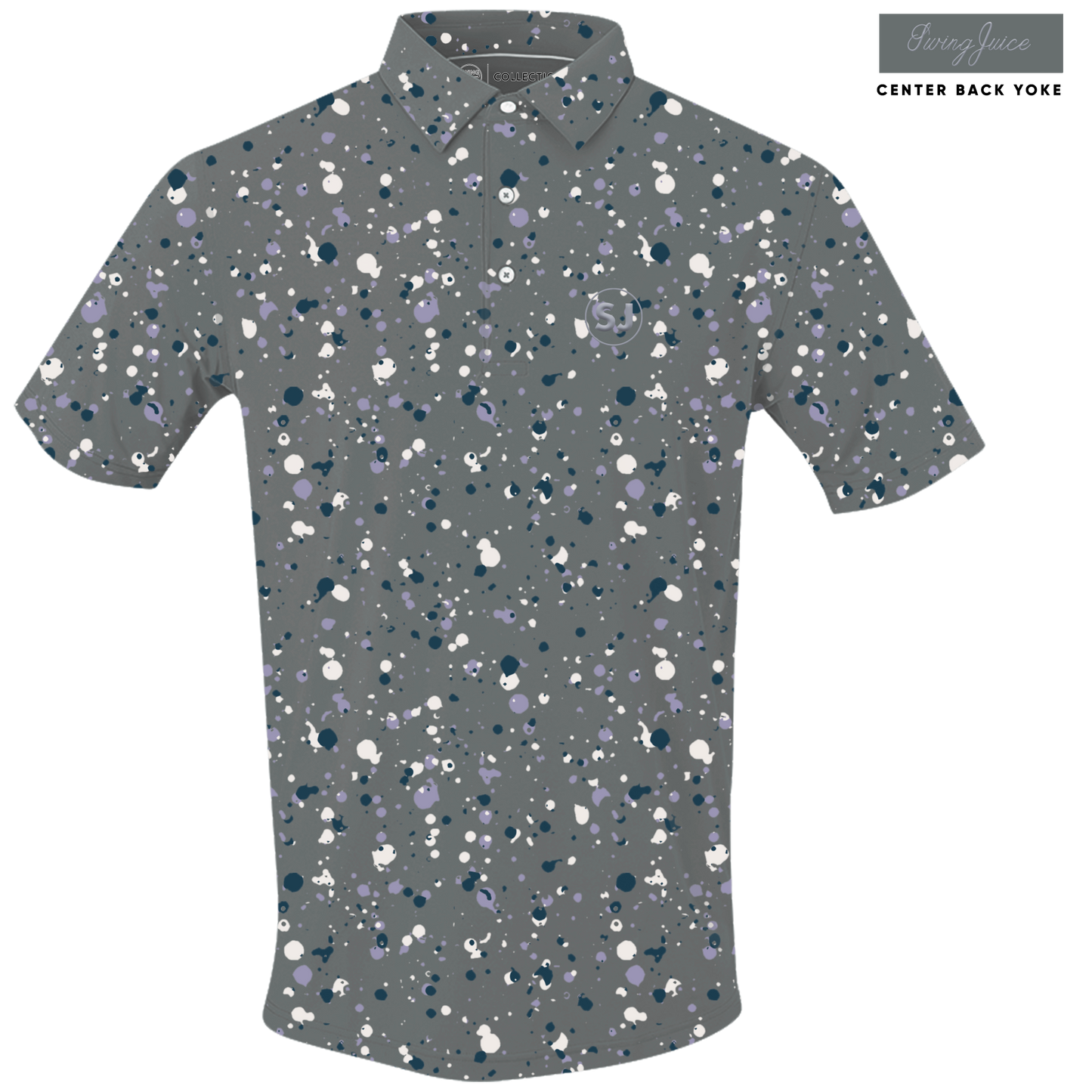 Golf Splatter Men's Polo by SwingJuice LLC