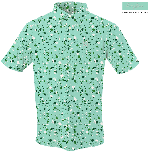 Golf Splatter Men's Polo by SwingJuice LLC