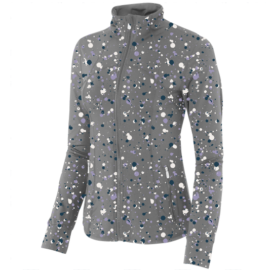 Golf Splatter Women's Full Zip by SwingJuice LLC