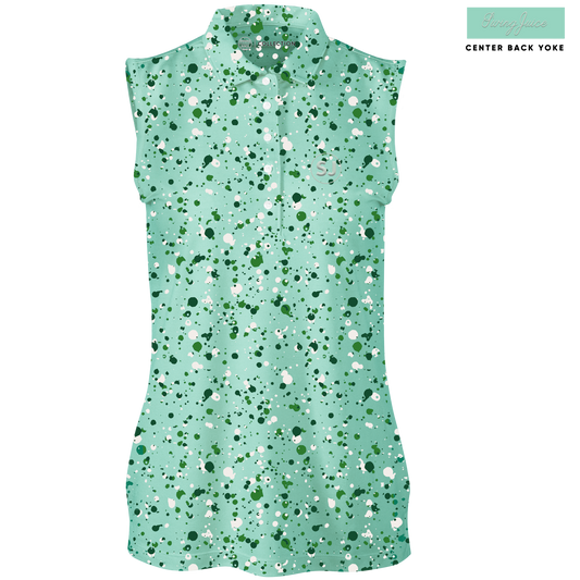 Golf Splatter Women's Sleeveless Polo by SwingJuice LLC