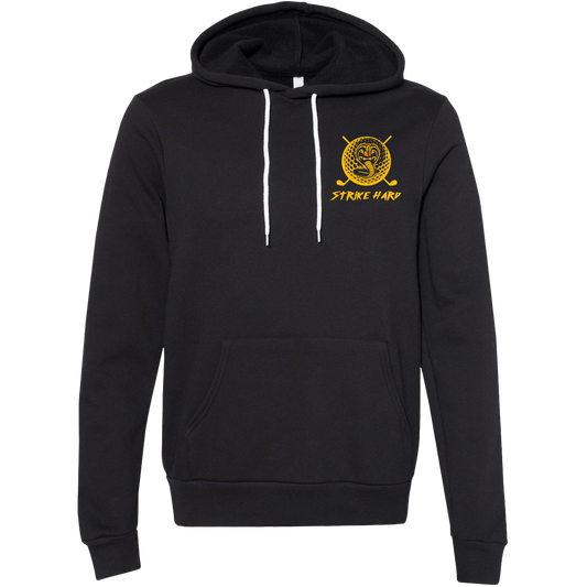 Golf Strike Hard Unisex Hoodie by SwingJuice LLC