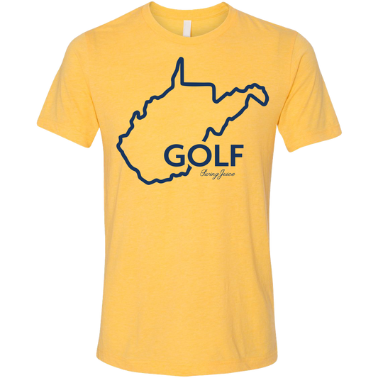 Golf West Virginia Unisex T-Shirt by SwingJuice LLC