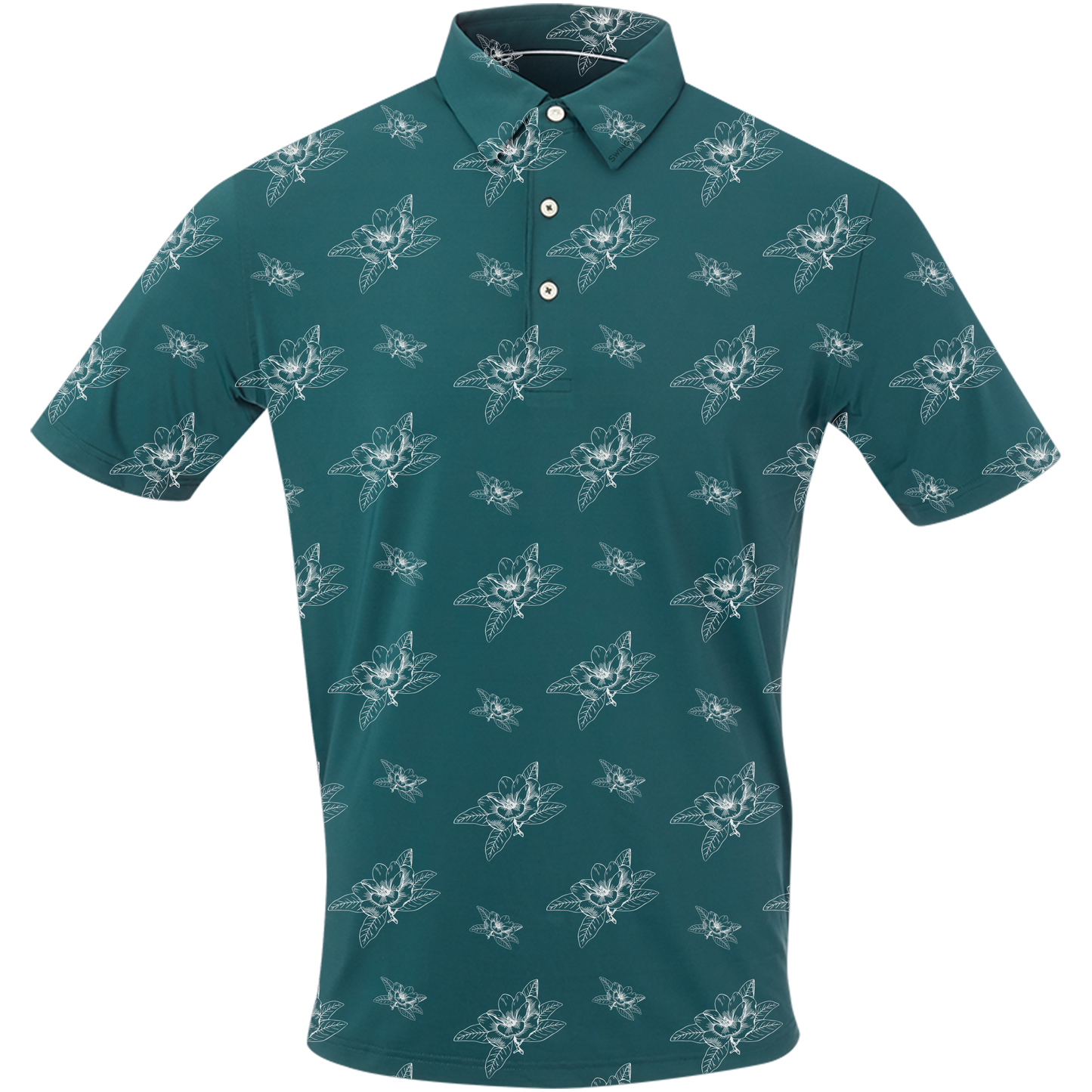 Golf Magnolia Men's Polo by SwingJuice LLC