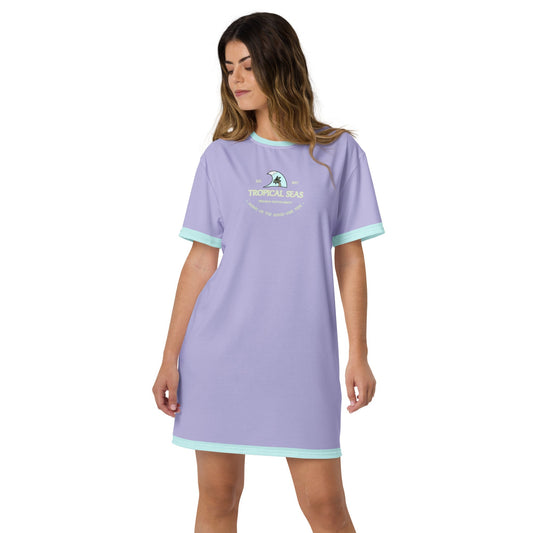 Women's Tropical Seas T-shirt dress by Tropical Seas Clothing