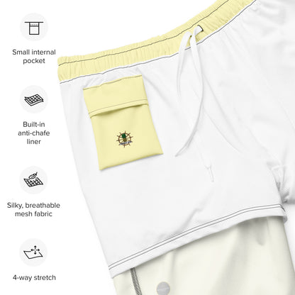 Men's Yellow Eco Board Shorts by Tropical Seas Clothing