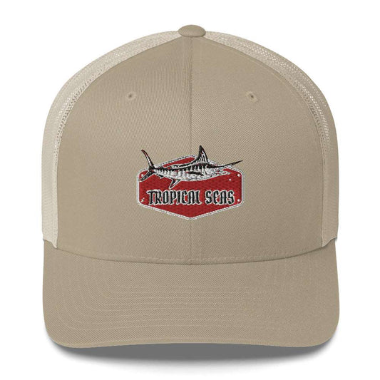 Tropical Marlin Trucker Hat by Tropical Seas Clothing