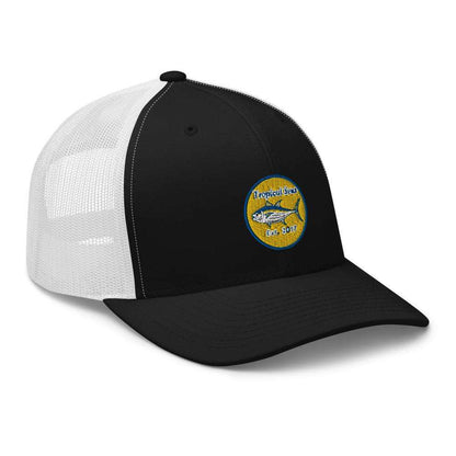 Tuna Tuna Tuna Fishing Trucker Hat by Tropical Seas Clothing