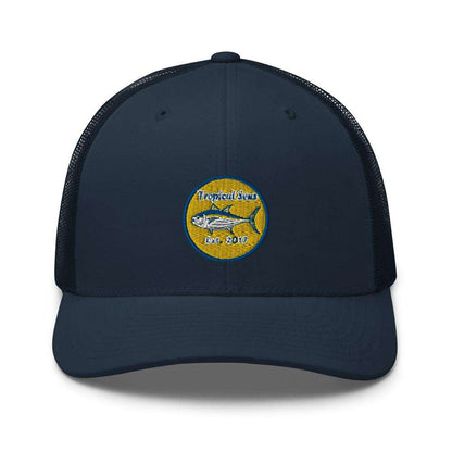 Tuna Tuna Tuna Fishing Trucker Hat by Tropical Seas Clothing