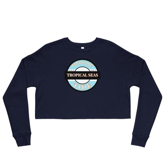 Women's Lifesaver Crop-Top Sweatshirt by Tropical Seas Clothing