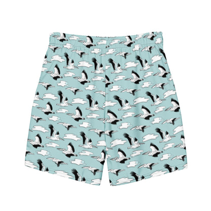 Men's Pelican Wave Board Shorts by Tropical Seas Clothing