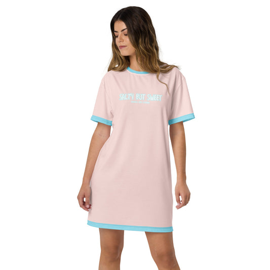 Women's Salty but Sweet T-shirt dress by Tropical Seas Clothing