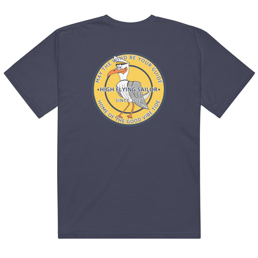 Men’s High Flying Sailor Heavyweight T-Shirt by Tropical Seas Clothing