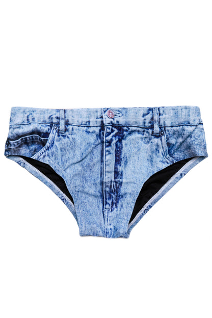 The Assid Washers | Faux-Denim Swim Brief by Shinesty