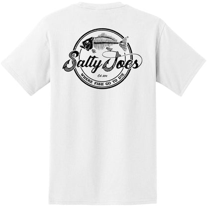 Salty Joe's Skeleton Hook Heavyweight Pocket Tee by Joe's Surf Shop