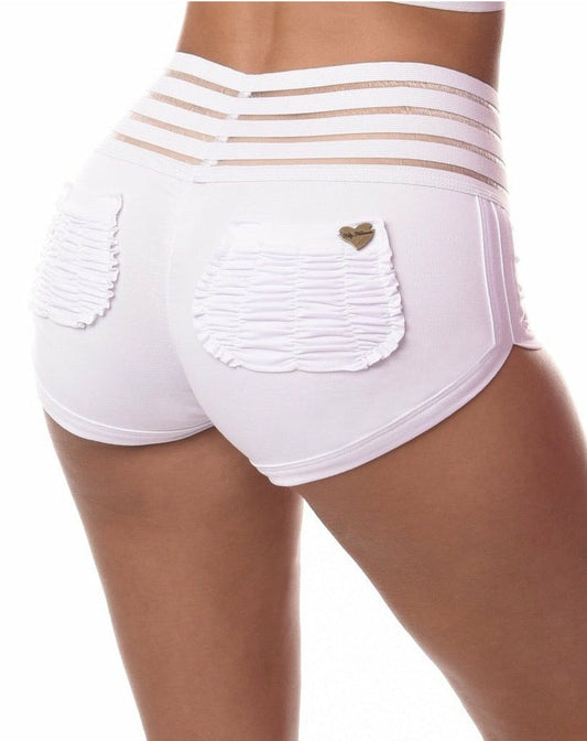 *Winter White* (Cute Booty Shorts) by Guilty Love Club